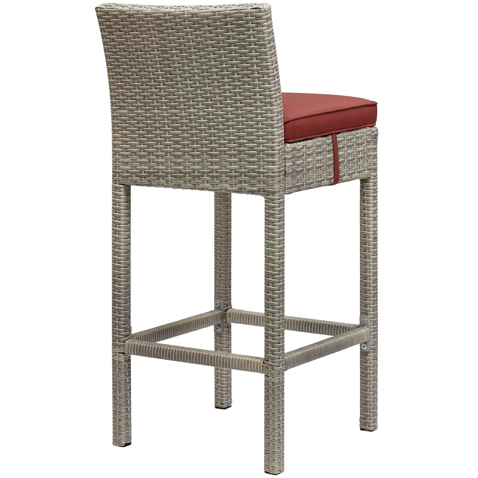 Conduit Outdoor Patio Wicker Rattan Bar Stool by Modway