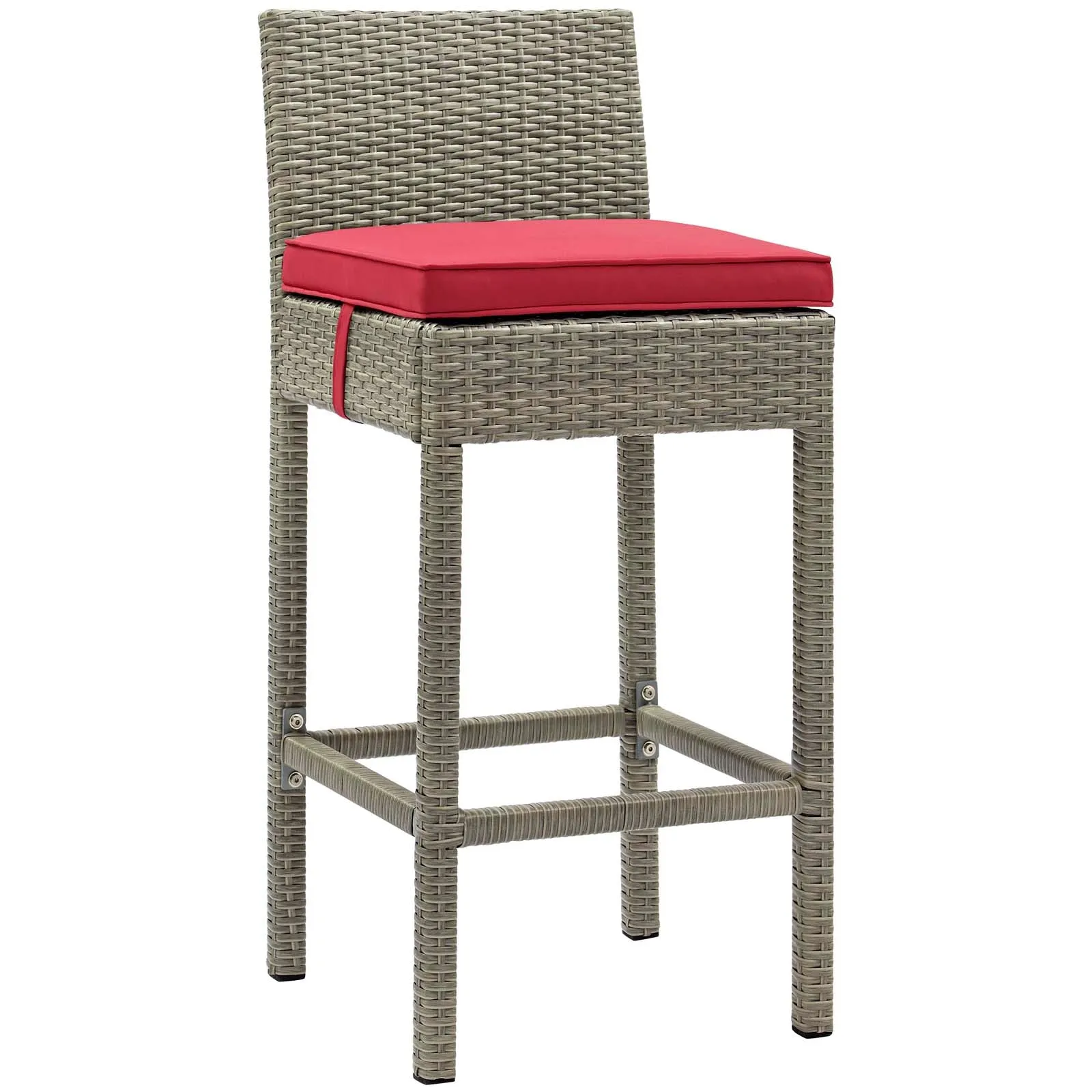 Conduit Outdoor Patio Wicker Rattan Bar Stool by Modway