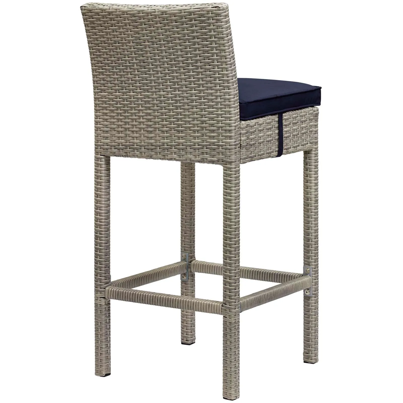 Conduit Outdoor Patio Wicker Rattan Bar Stool by Modway