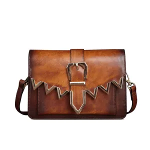 Cool Leather Satchel Crossbody Bags Small Over The Shoulder Purse for Women