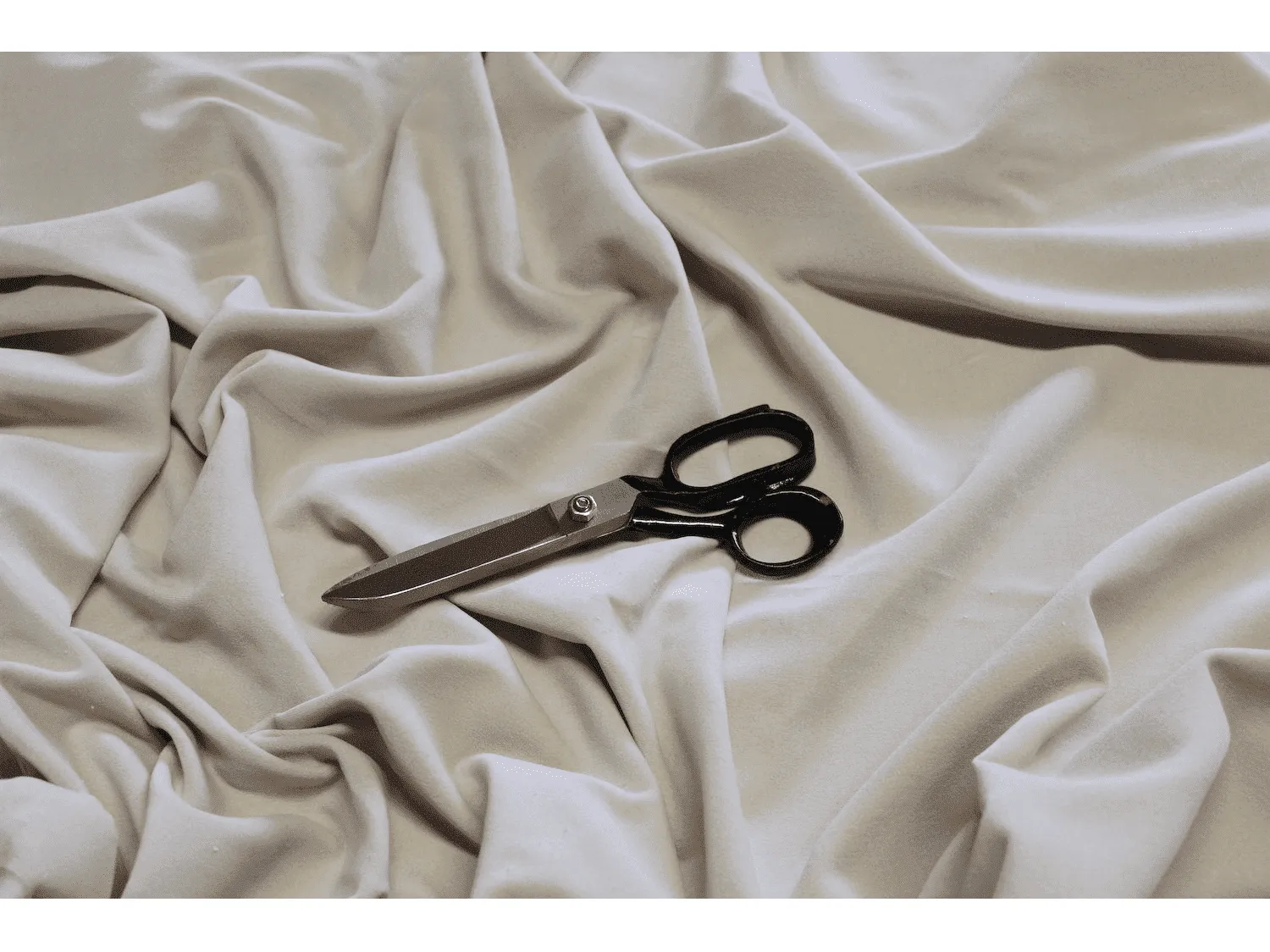 CREAM - Cotton Dressmaking Velvet / Velveteen Fabric - Lightweight-BY Truly Sumptuous