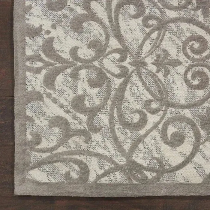 Damask DAS01 Ivory/Grey Rug