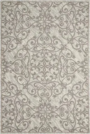 Damask DAS01 Ivory/Grey Rug