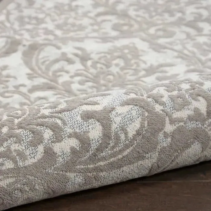 Damask DAS01 Ivory/Grey Rug