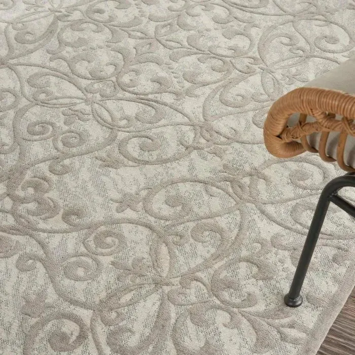 Damask DAS01 Ivory/Grey Rug