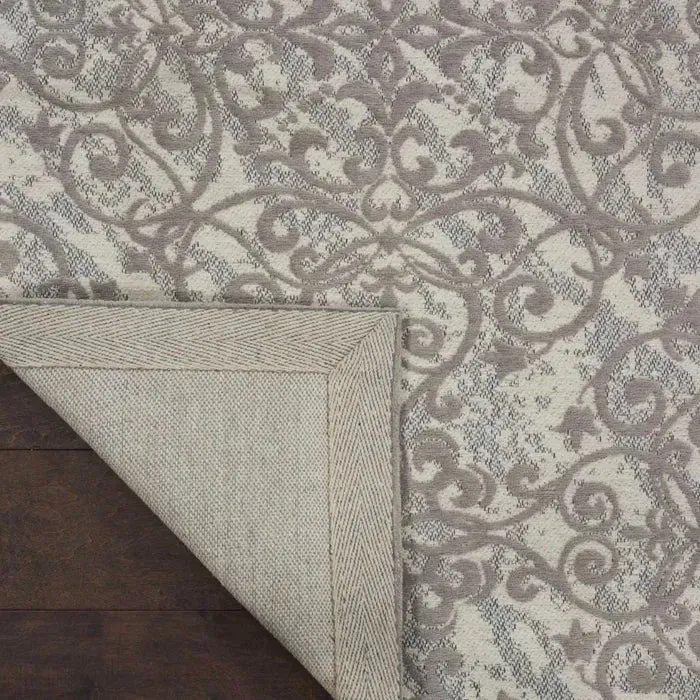 Damask DAS01 Ivory/Grey Rug