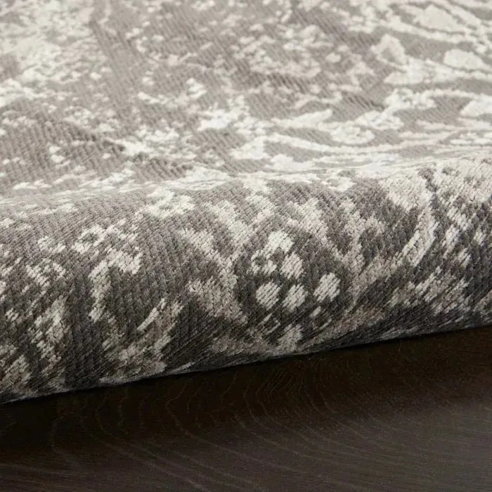 Damask DAS06 Dark Grey Rug