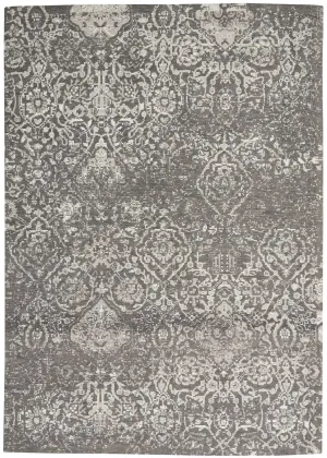 Damask DAS06 Dark Grey Rug