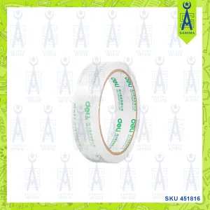 DELI TRANSPARENT OPP TAPE 24MM X 60Y 1'S