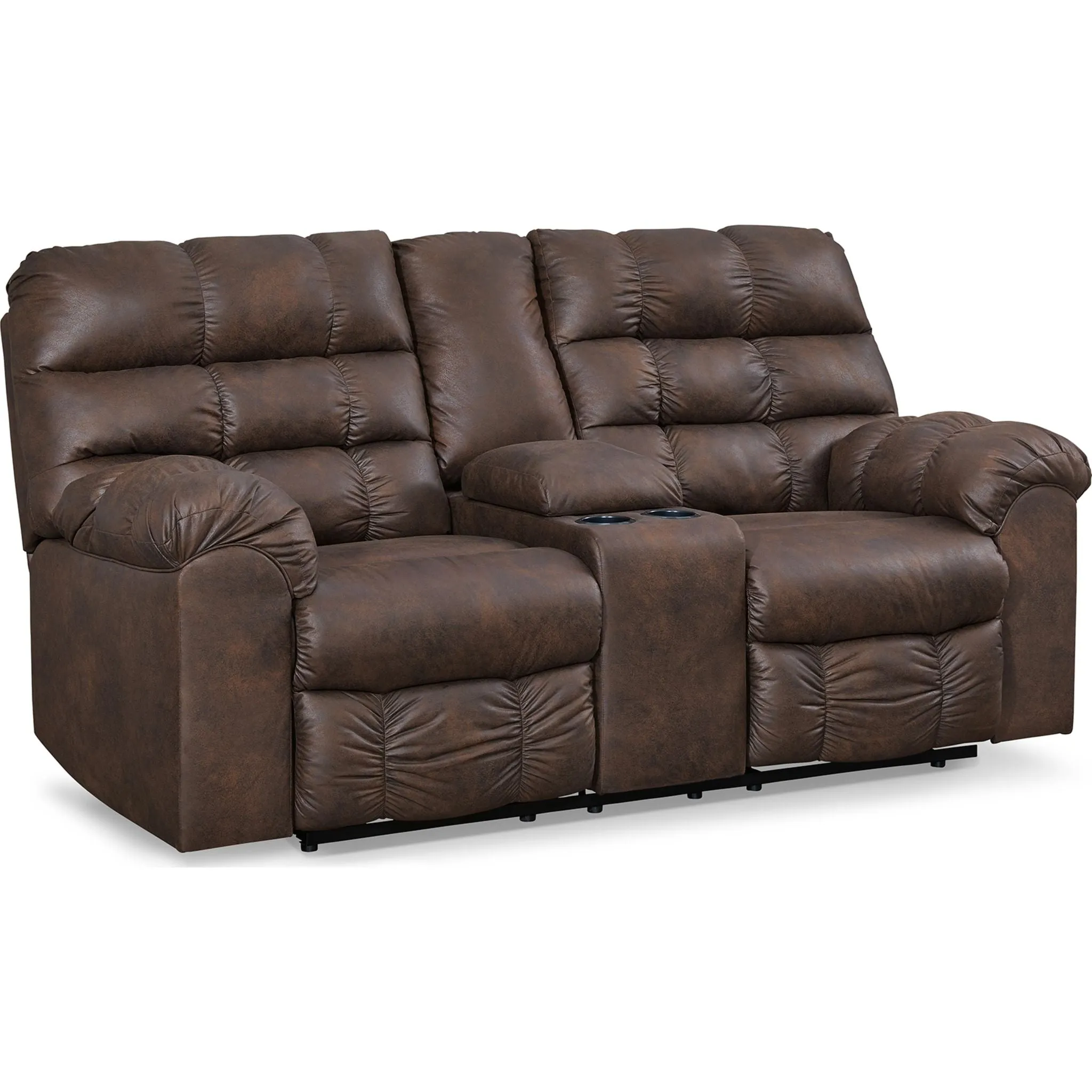 Derwin Reclining Loveseat with Console