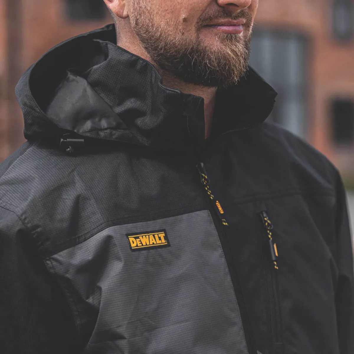 DeWalt Southampton Waterproof & Breathable Jacket Black/Grey Large Size 42-44" Chest