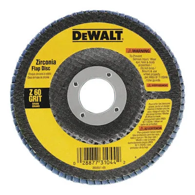 DeWalt® Type 29 HP Flap Discs, 7 in Dia., 80 Grit, 5/8 in - 11, 8700 RPM, DW8330