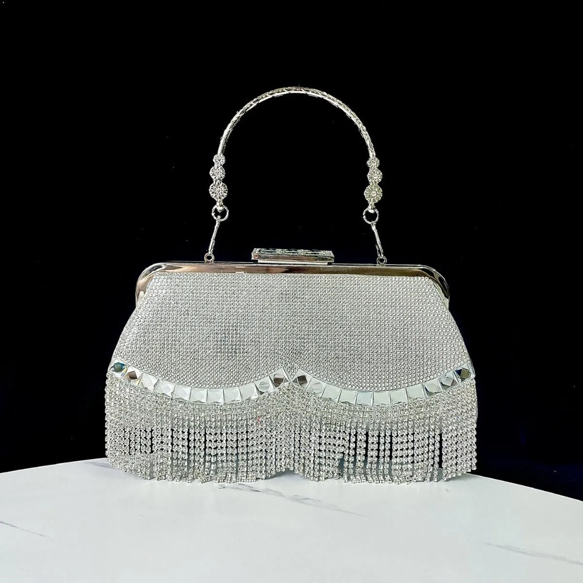 Diamond Tassel Clutch Festival/Wedding Bag