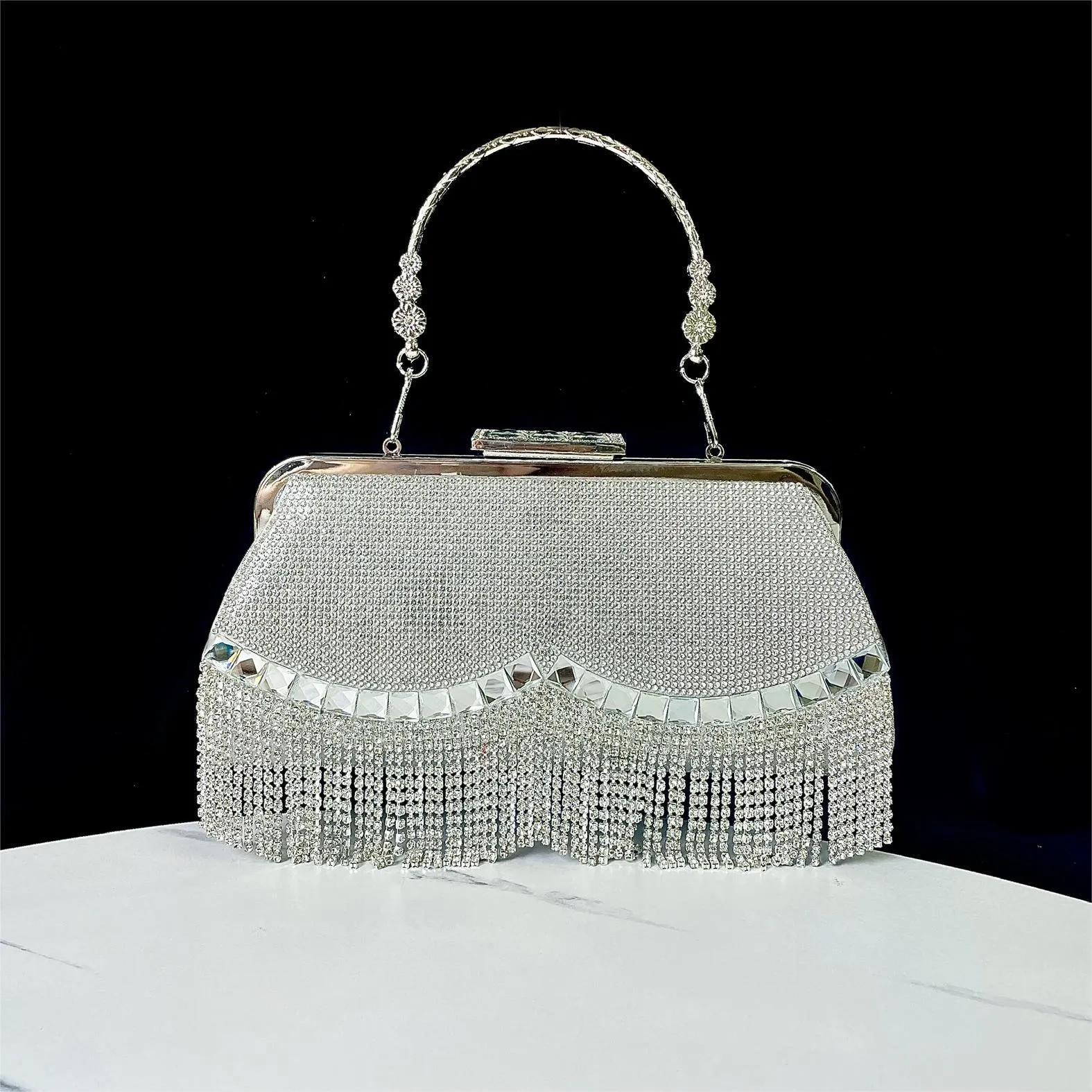 Diamond Tassel Clutch Festival/Wedding Bag