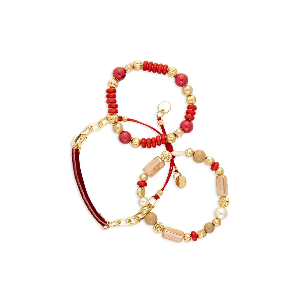 Dimensions Scarlet Sky Layered Bracelet