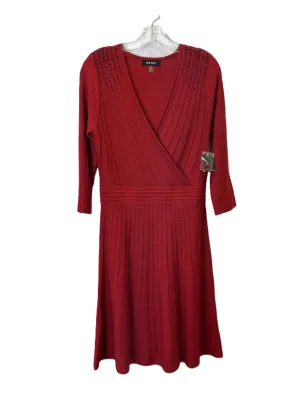 Dress Casual Midi By Nine West Apparel In Red, Size: S