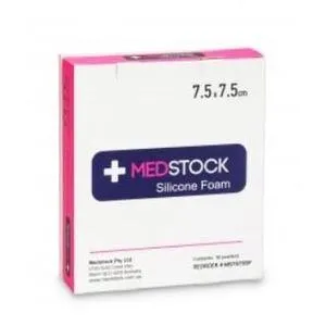 Dressing Foam Silicone 7.5X7.5cm Medstock