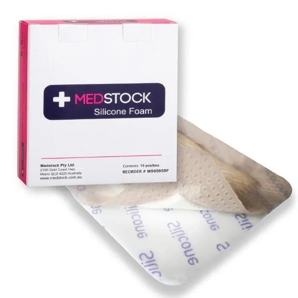 Dressing Foam Silicone 7.5X7.5cm Medstock