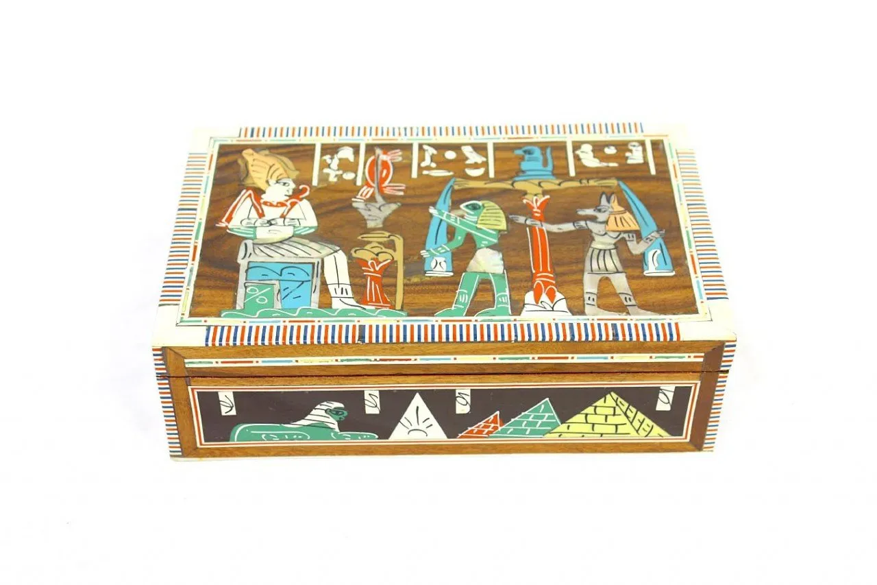 Egyptian Mother of Pearl Jewelry Box