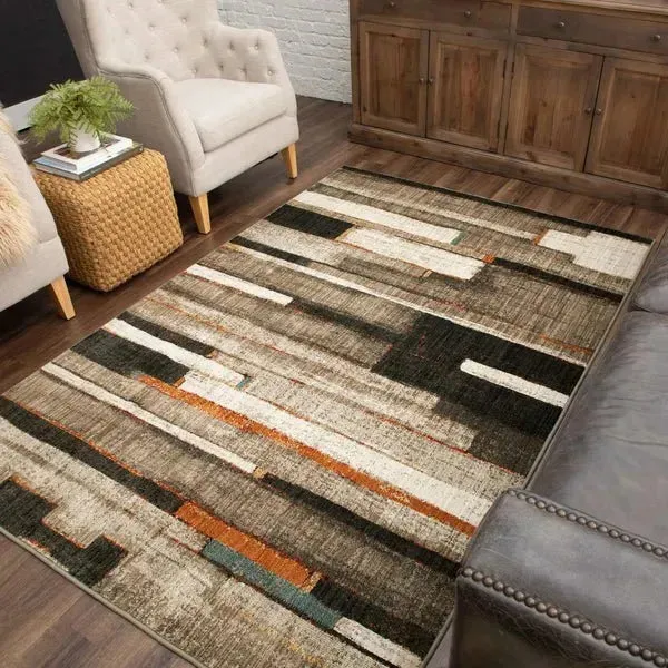 Elements 91456 90097 Compose Charcoal Rug