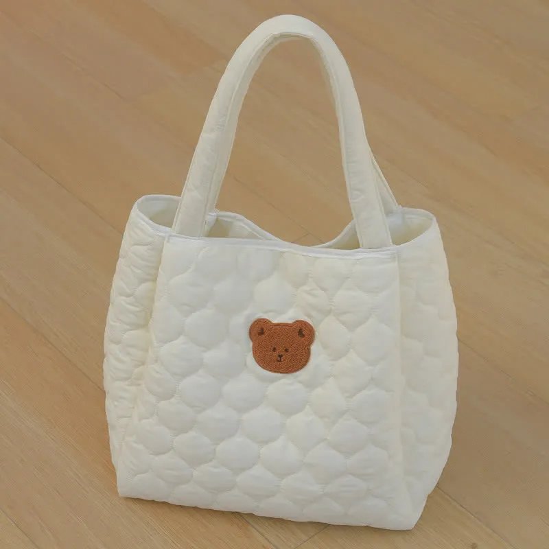 Embroidered Bear Mommy Diaper Bag