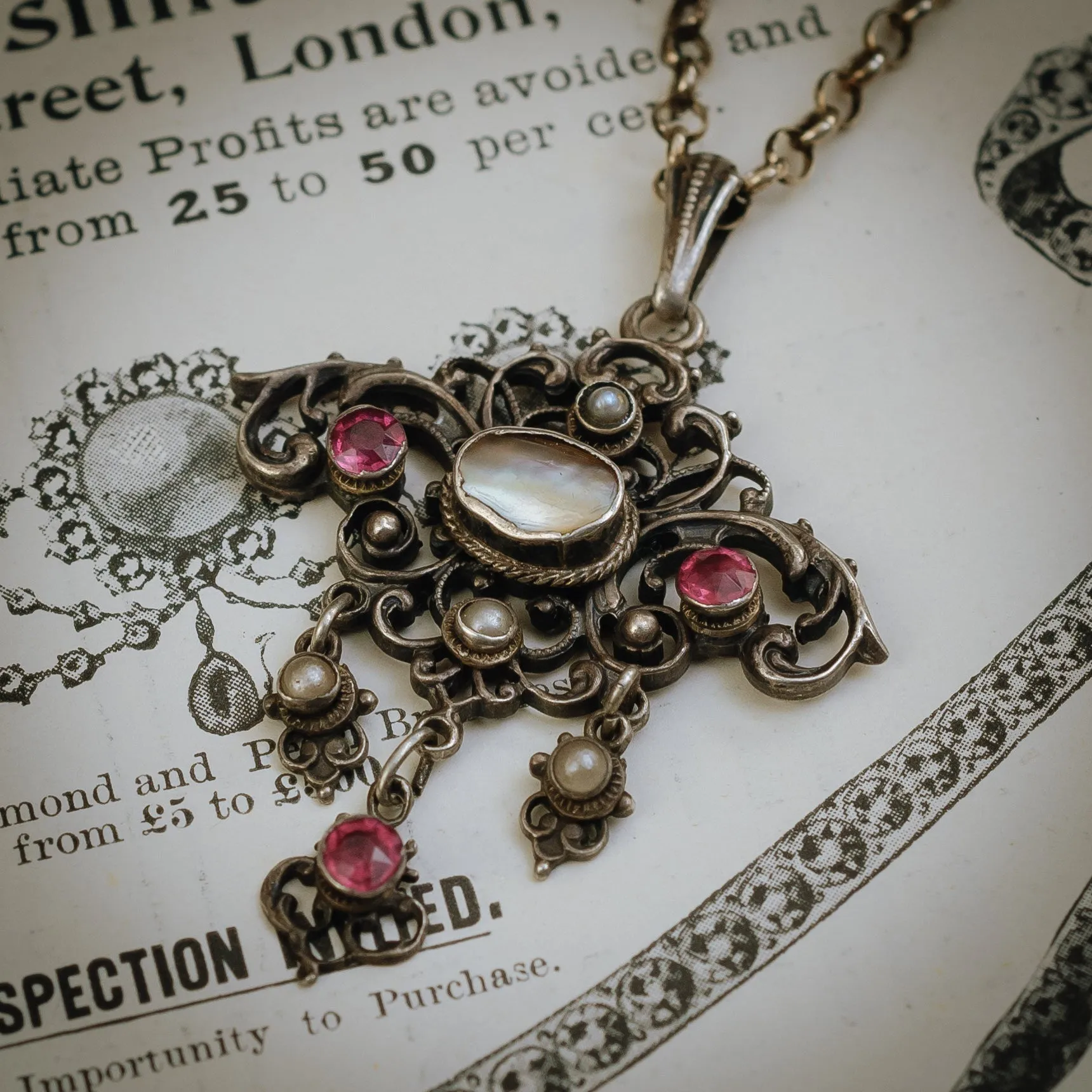 Entrancing Antique Silver Austro-Hungarian Pendant