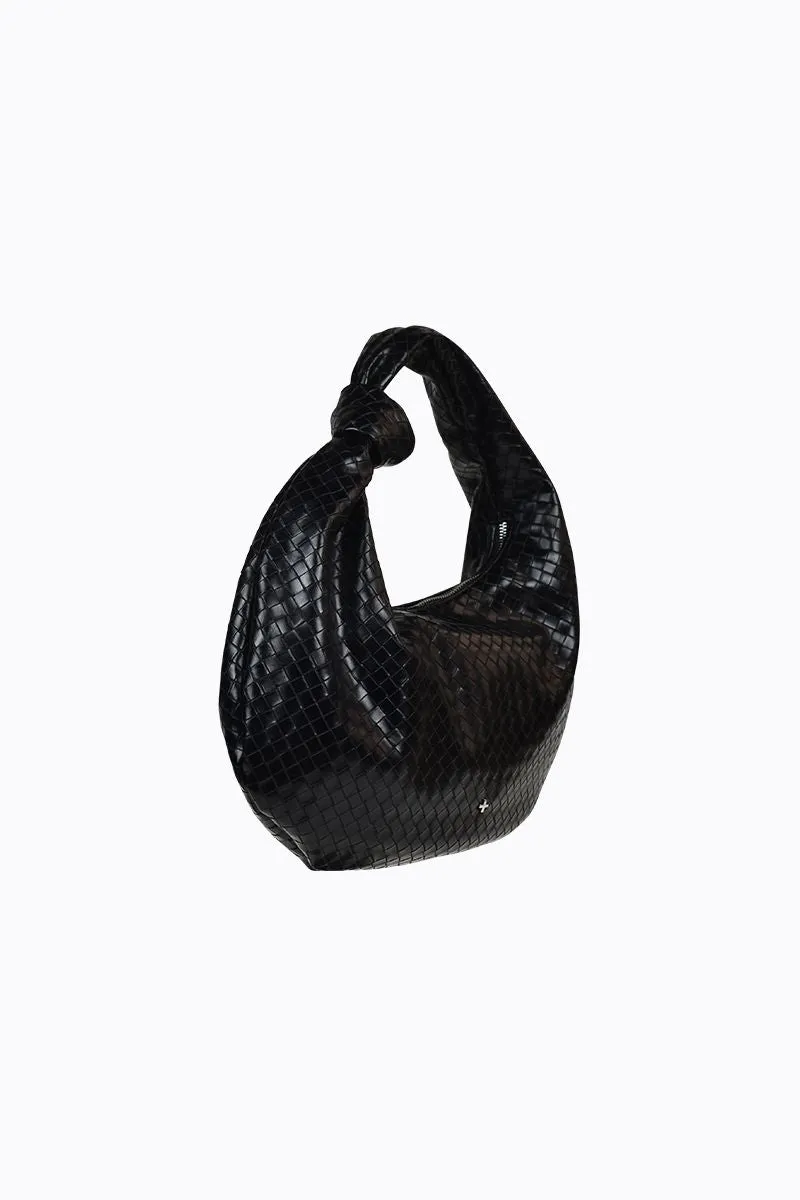 Evity - Black Embossed Weave