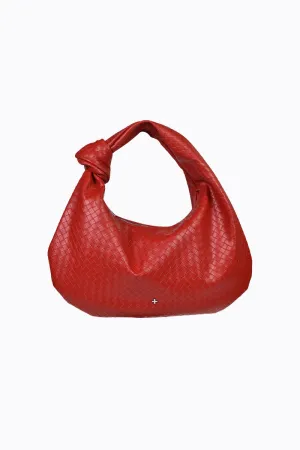 Evity - Red Embossed Weave