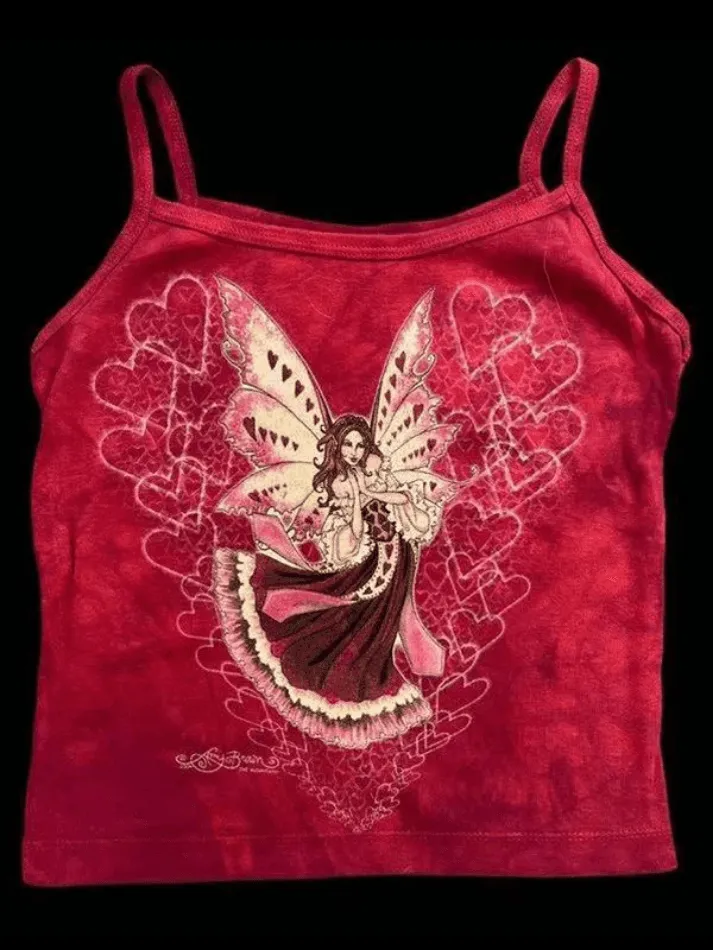 Fairy Cartoon Graceful Print Tee