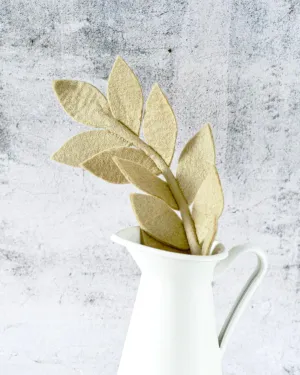 Felt Ash Leaf - Beige