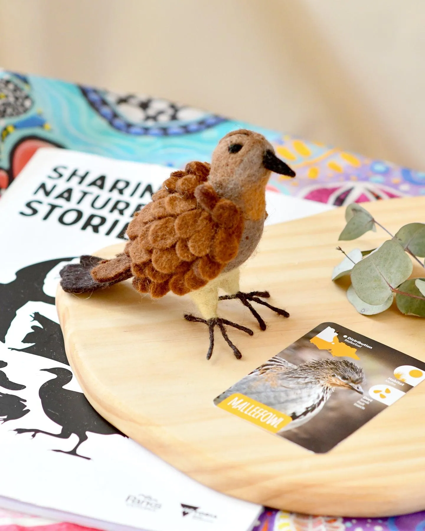 Felt Australian Toy - Malleefowl - Parks Victoria Nature Mascots