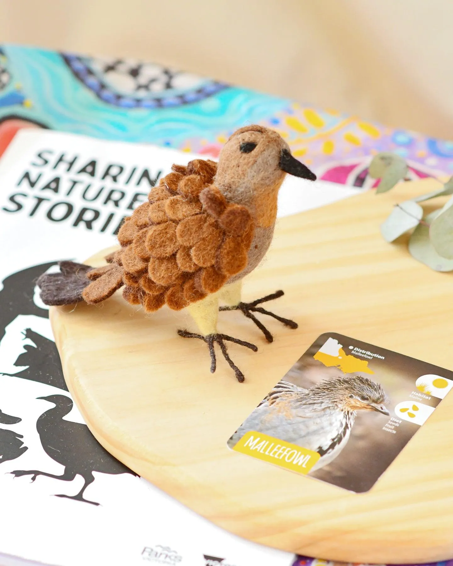 Felt Australian Toy - Malleefowl - Parks Victoria Nature Mascots