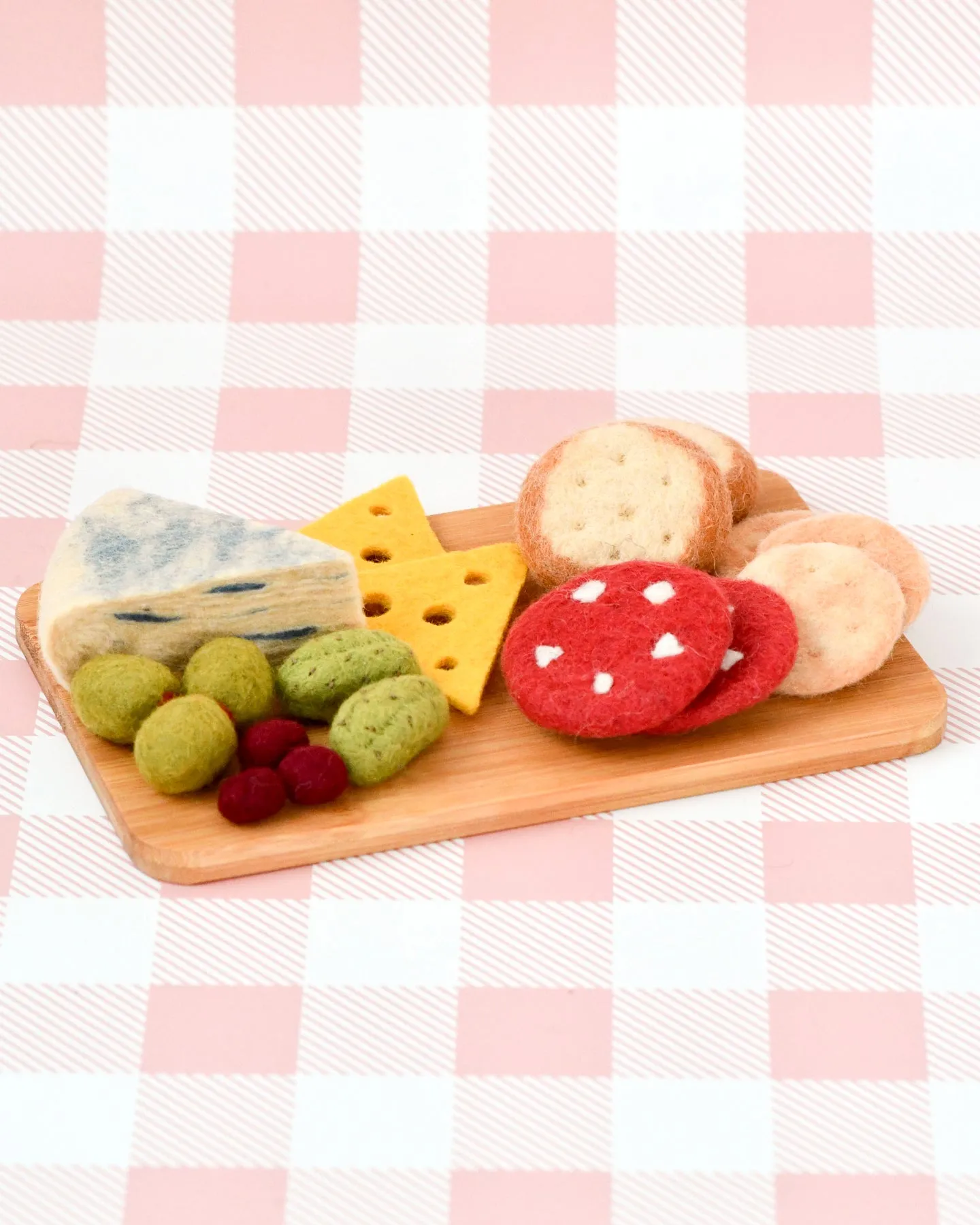 Felt Charcuterie Cheese Platter Play Food Set