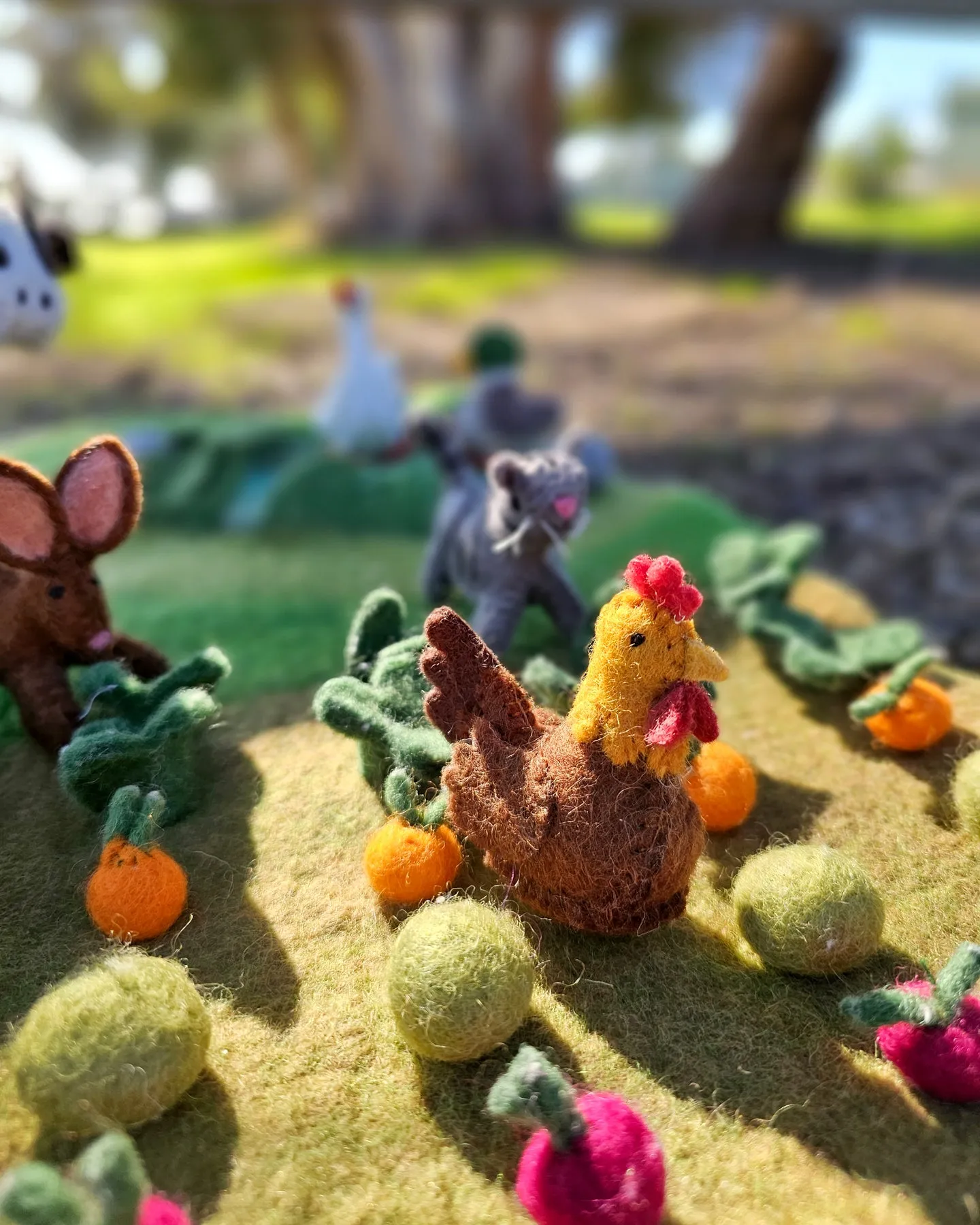 Felt Chicken Farm Animal Toy