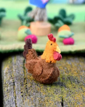 Felt Chicken Farm Animal Toy