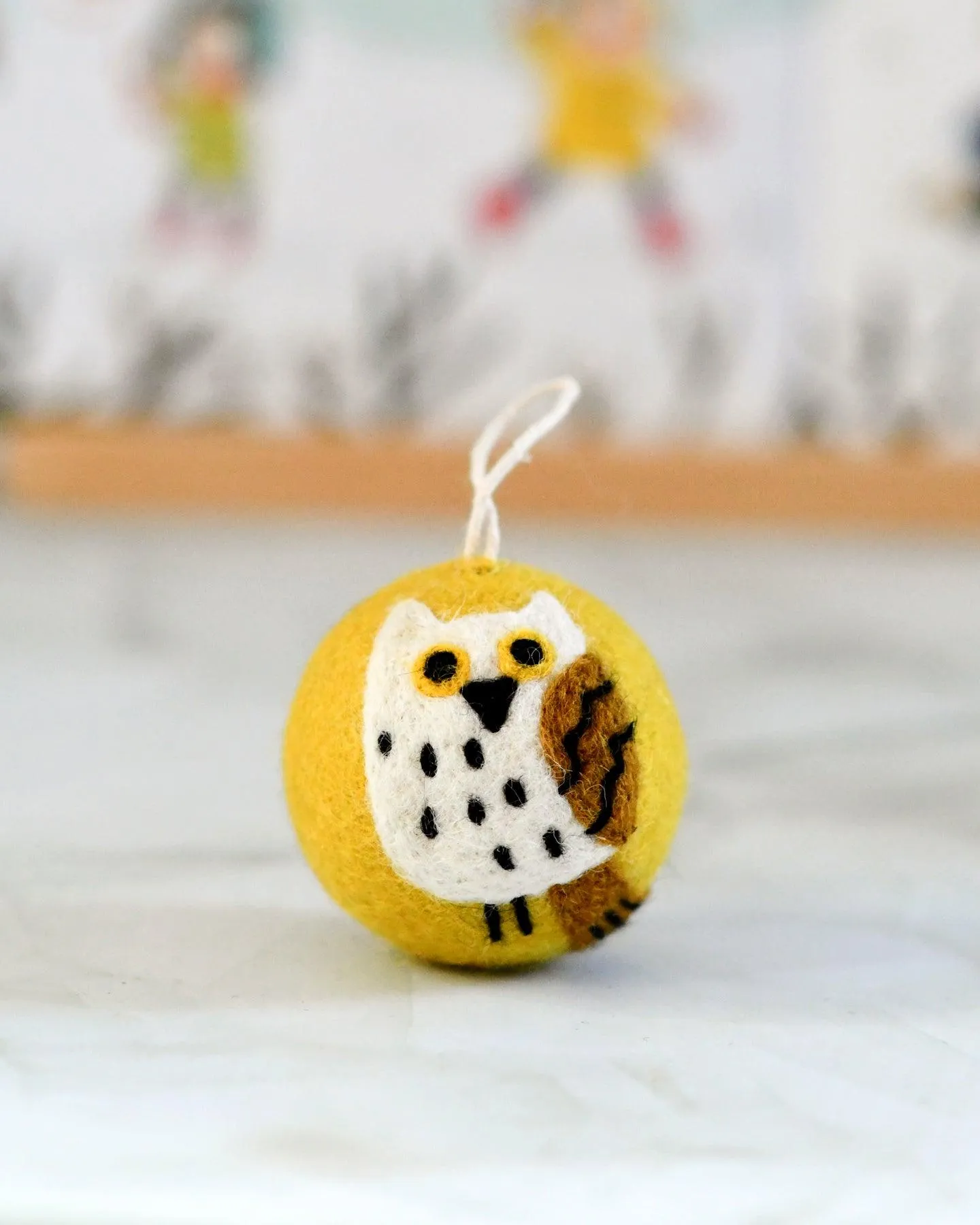 Felt Christmas Bauble Ornament - Owl