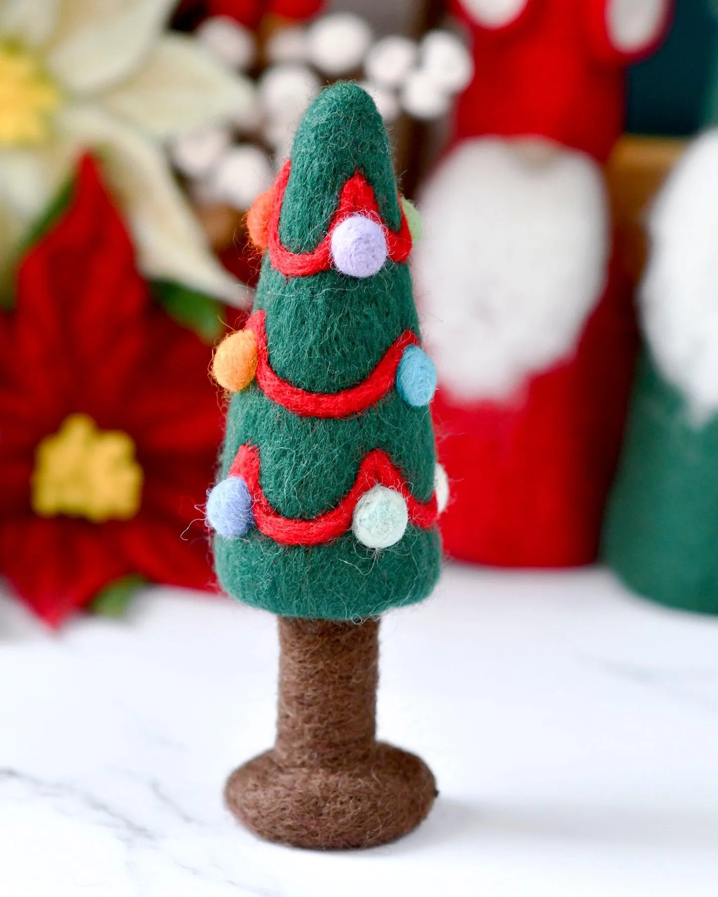 Felt Christmas Tree with Colourful Dots