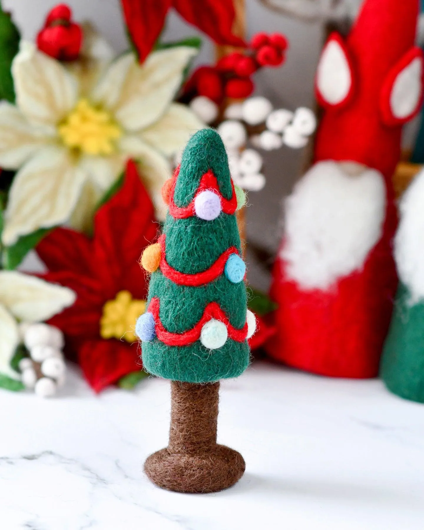 Felt Christmas Tree with Colourful Dots