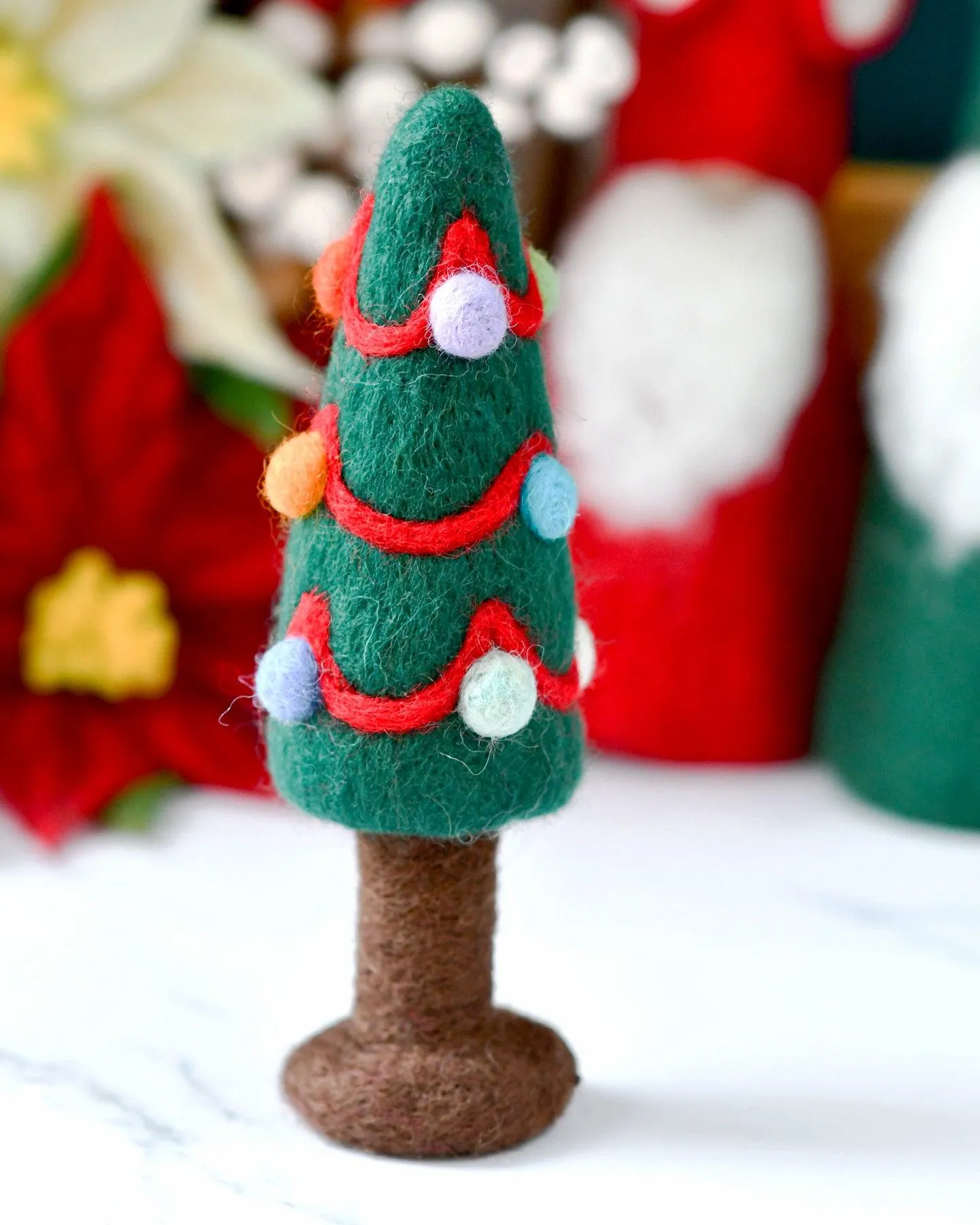 Felt Christmas Tree with Colourful Dots