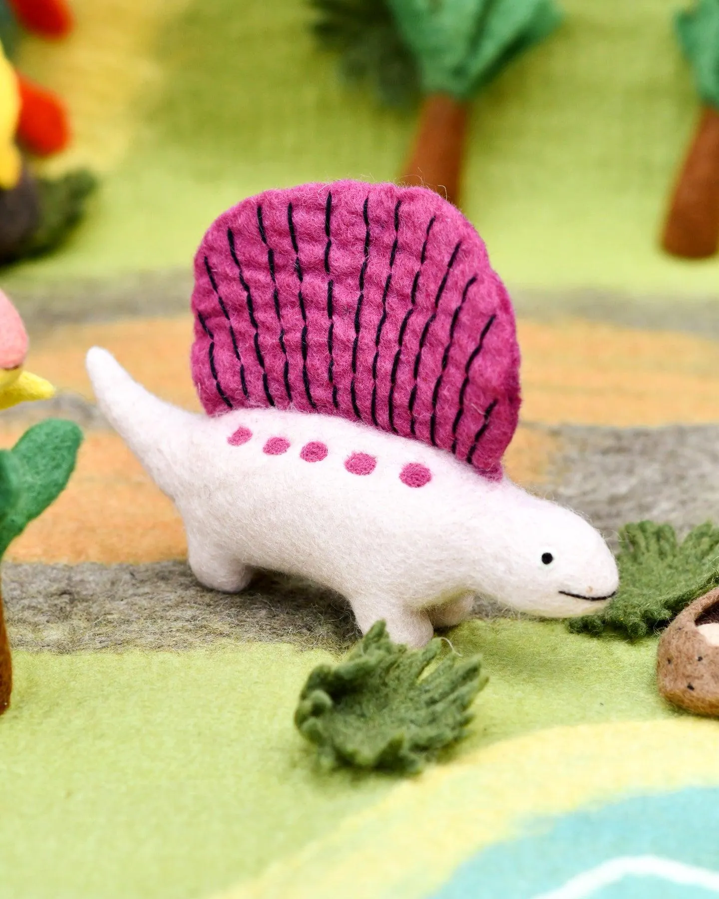 Felt Dimetrodon Dinosaur Toy