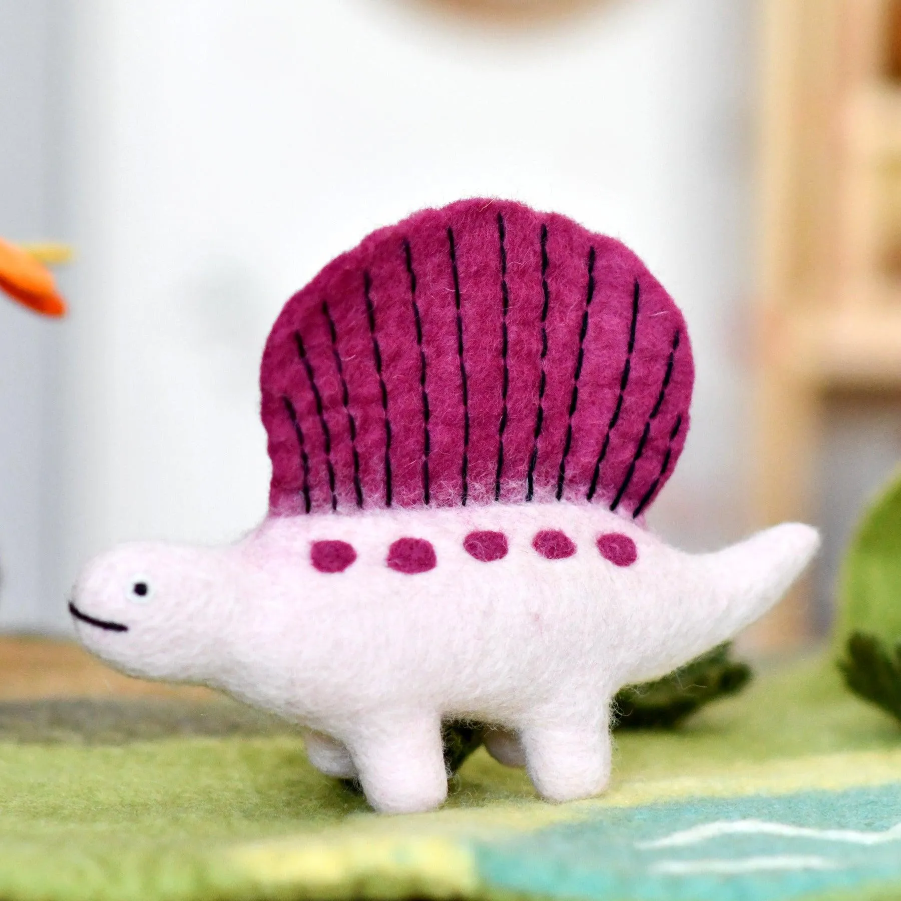 Felt Dimetrodon Dinosaur Toy