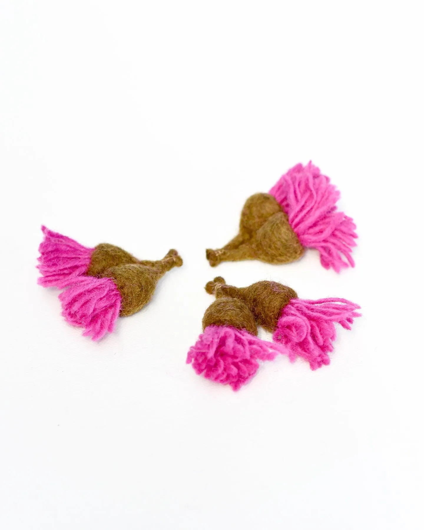 Felt Gum Blossoms - 3 Flowers