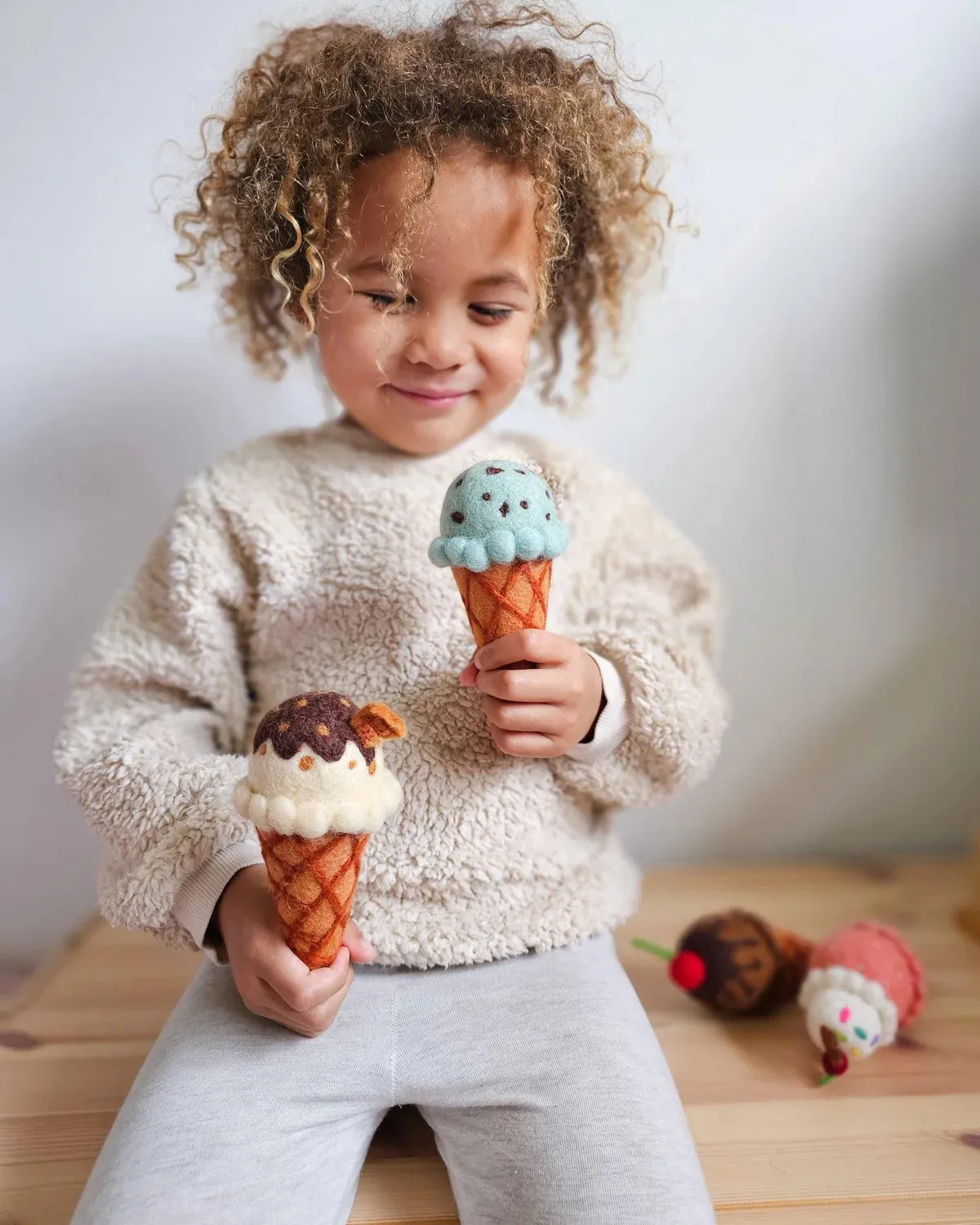 Felt Ice Cream Cones | Play Food