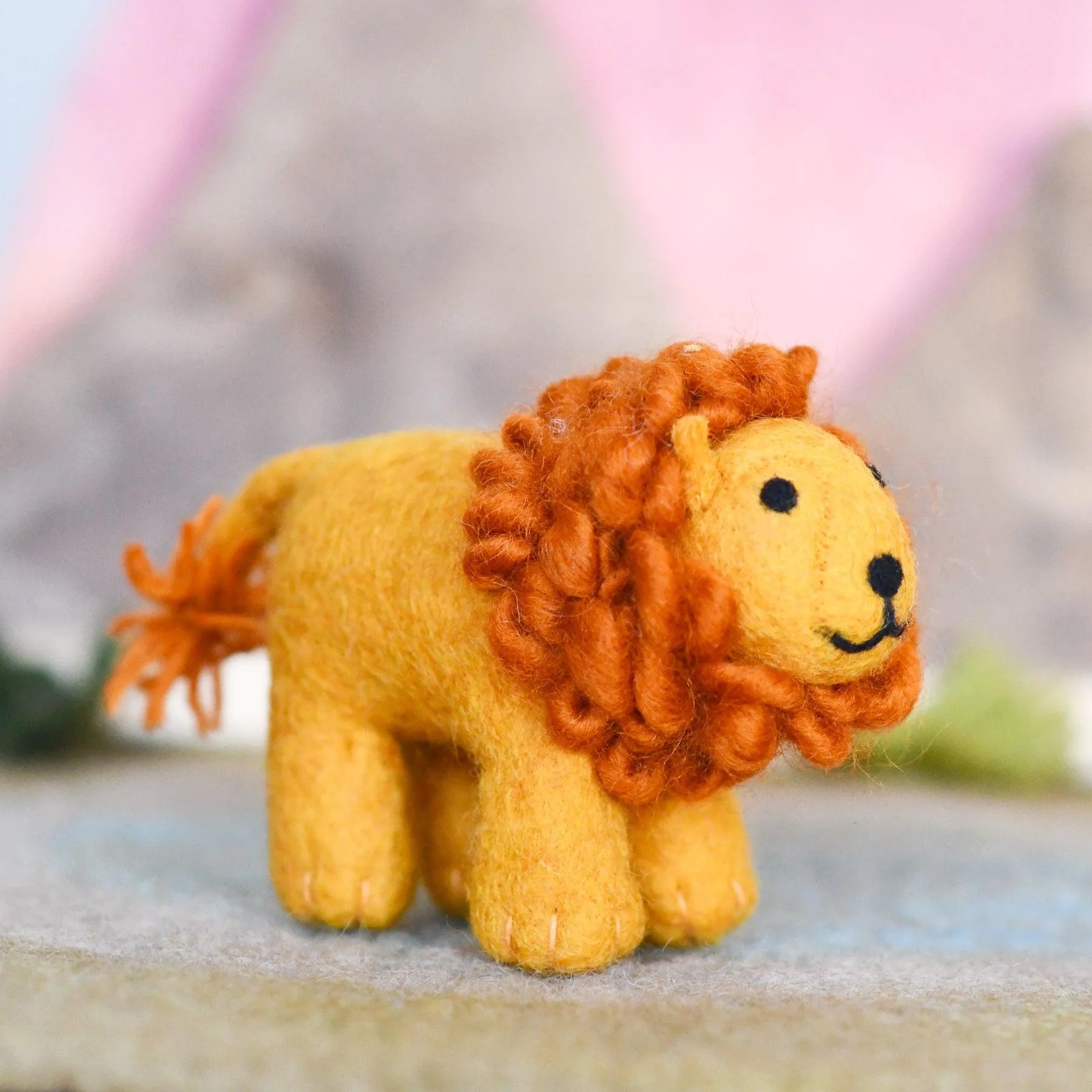 Felt Safari Lion Toy