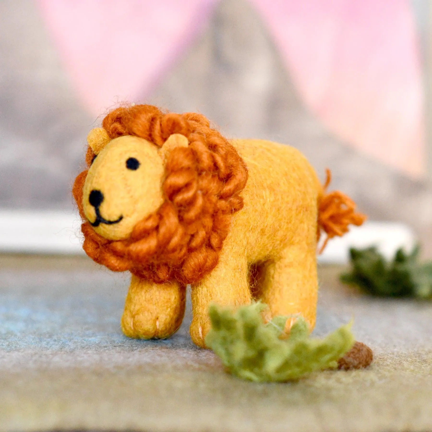 Felt Safari Lion Toy