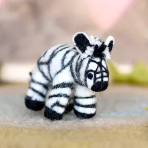 Felt Safari Zebra Toy