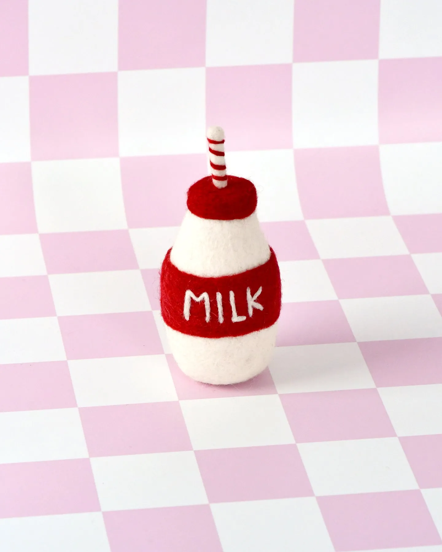 Felt Santa's Milk Bottle