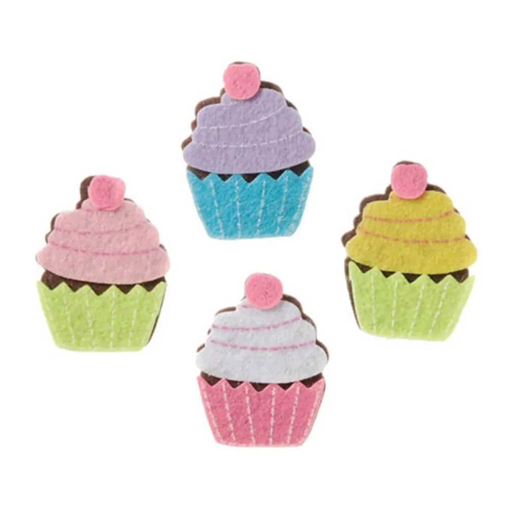 Felties Felt Stickers Cupcake 12 pieces