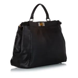 Fendi Peekaboo Leather Satchel (SHG-32463)