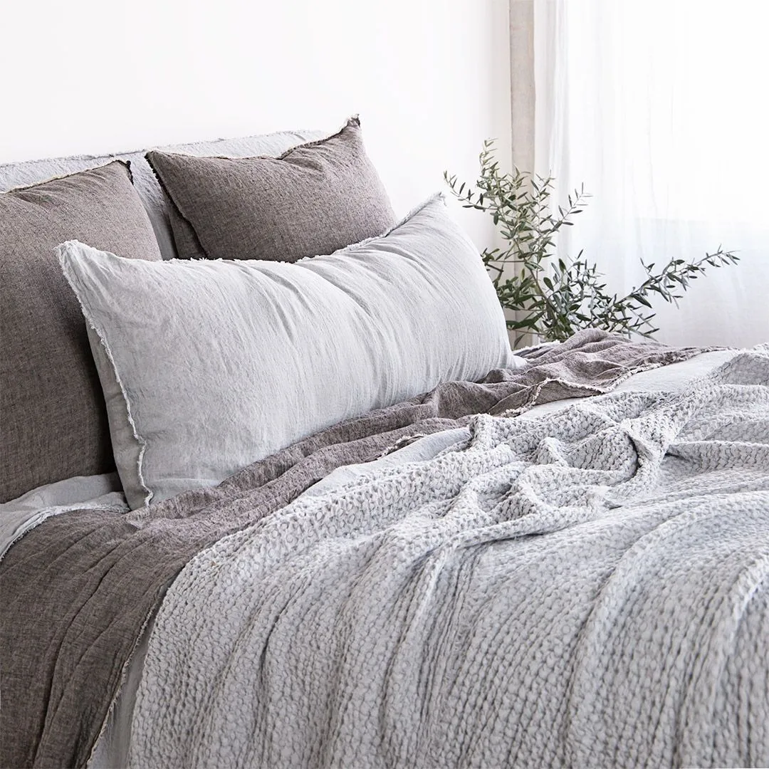 Flocca Linen Blanket - Fog